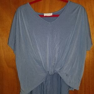 Front knotted blouse